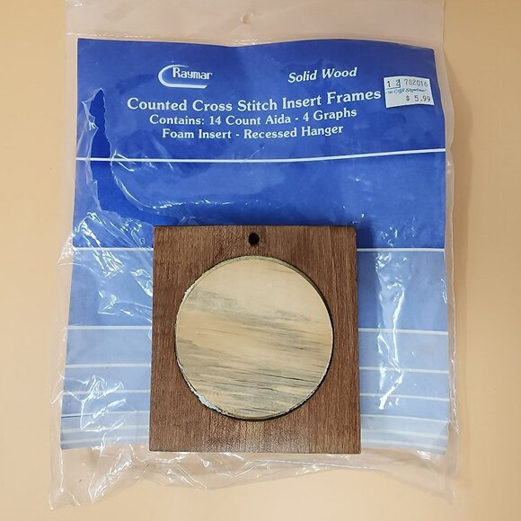 Rasmar Solid Wood Counted Cross Stitch Insert Frames 14 Count Aida Foam Insert - Picture 4 of 6